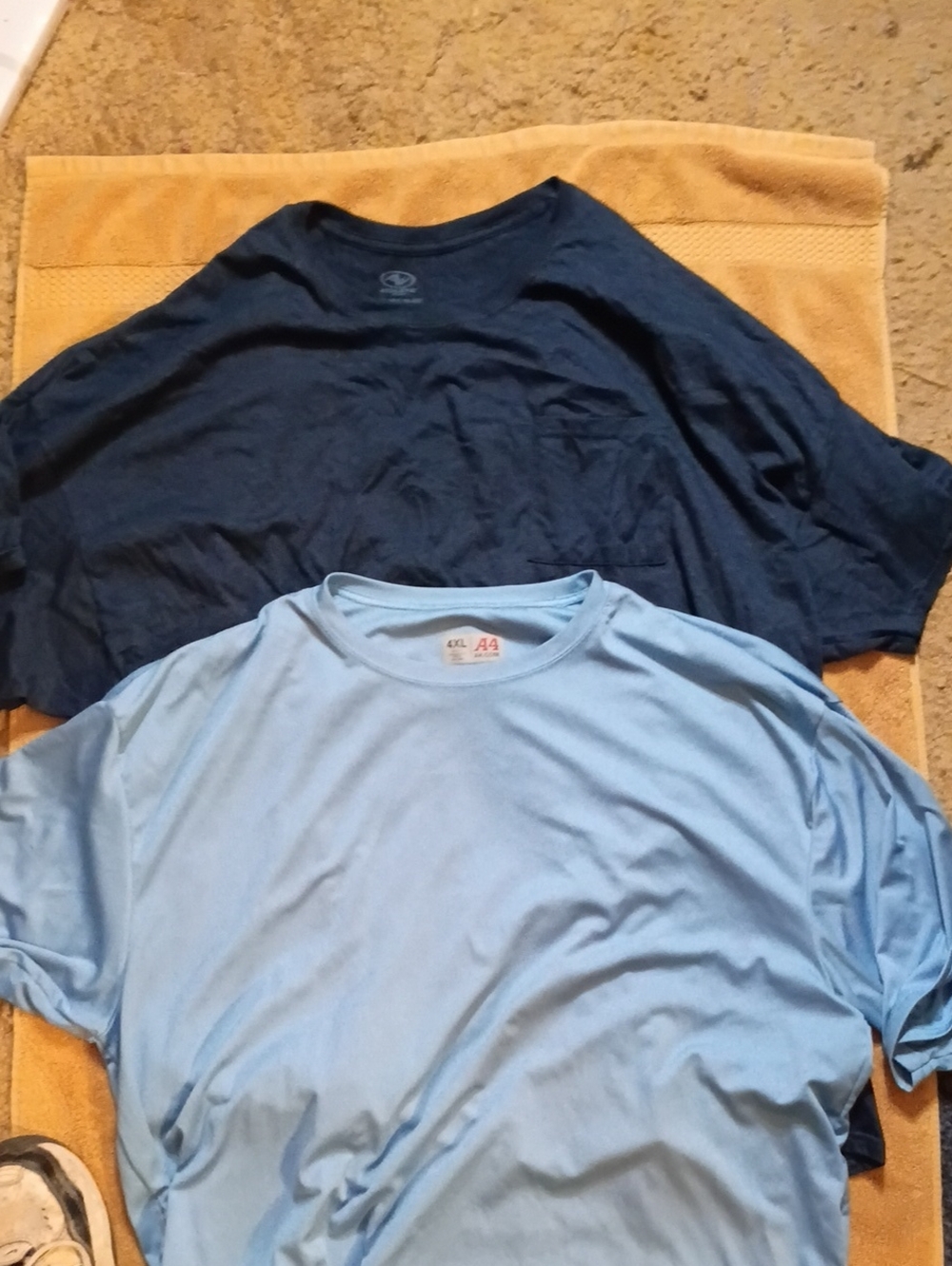 Athletic Works Men's Short-Sleeve Tee Duo - Navy & Light Blue